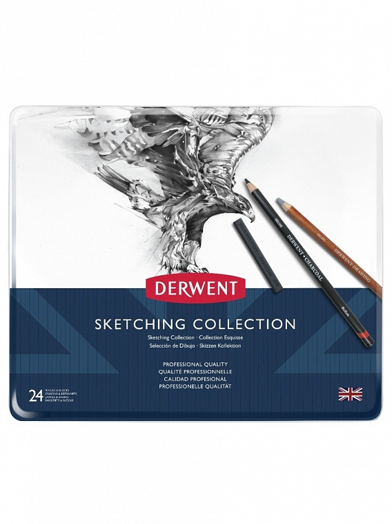 Набор графических материалов Derwent "Sketching Collection" 24 шт  