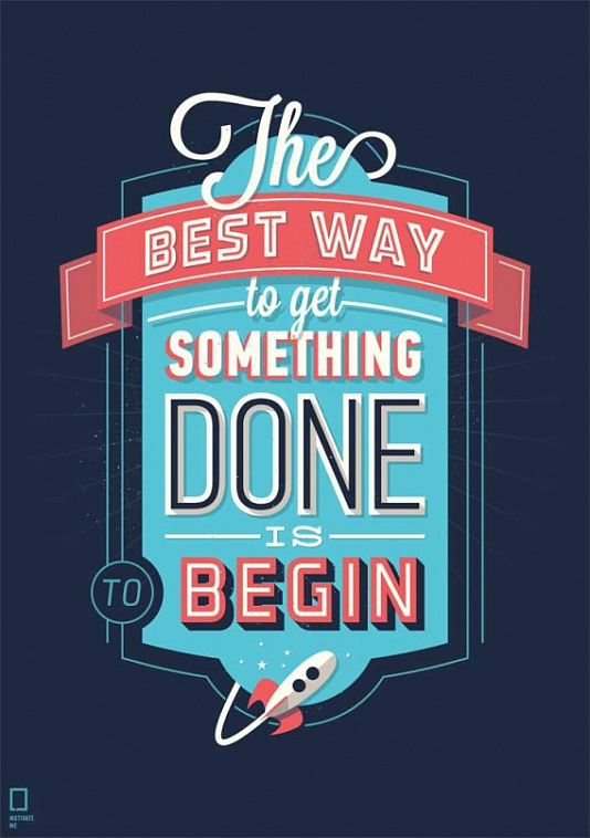 Постер Принт «The best way to get something» Motivate Me A3