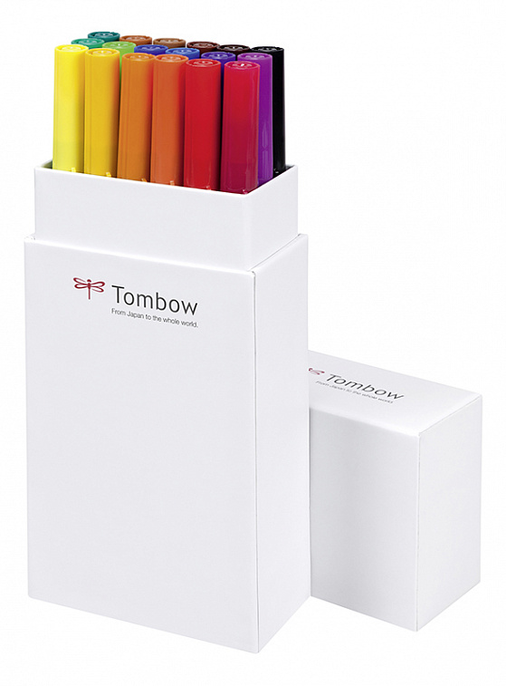 Набор маркеров Tombow ABT 18 цв, основные цвета 1