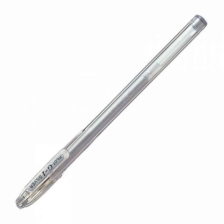 Ручка гелевая Pilot 0,7 мм, серебряная