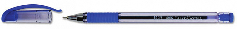 Ручка шариковая Faber-castell резиновая манжетка, синяя