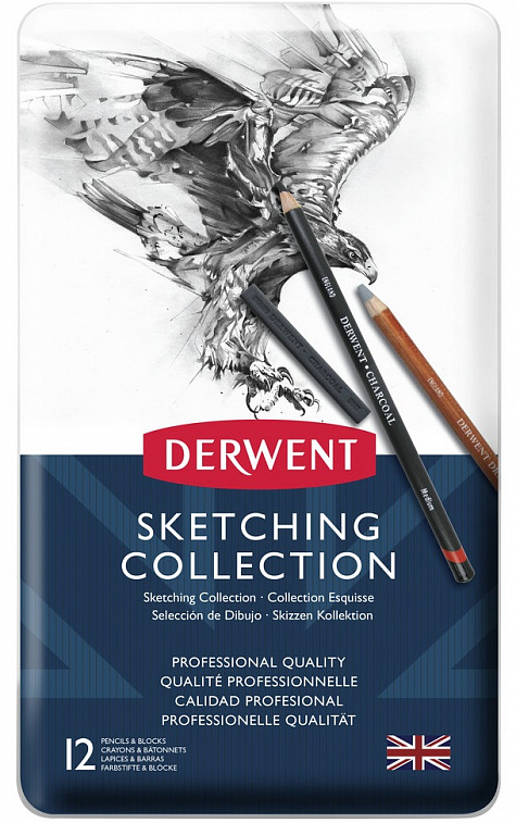 Набор графических материалов Derwent "Sketching Collection" 12 шт  