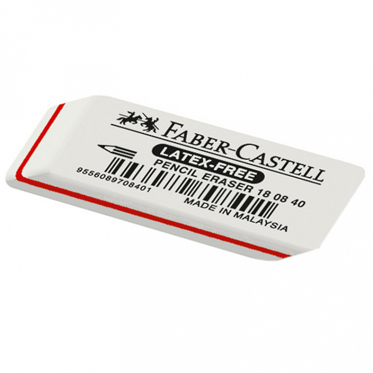 Ластик Faber-castell 7008 для графитных карандашей из каучука 