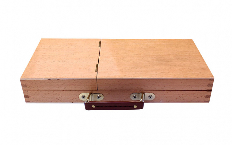 Ящик деревянный (вяз) для красок 33х16,5х5 см