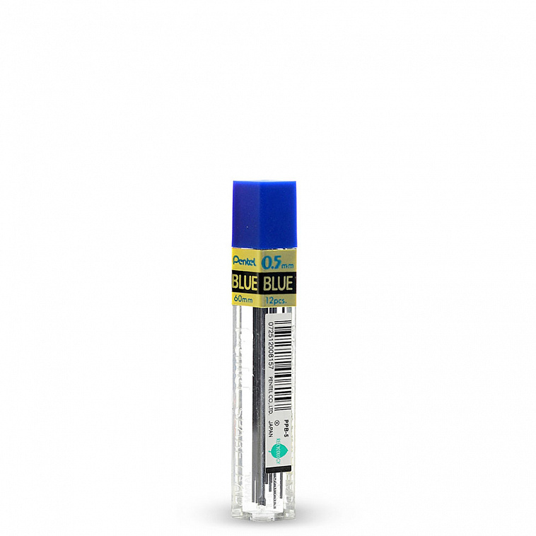 Набор грифелей для механического карандаша Pentel 12 шт 0,5 мм, цвет синий