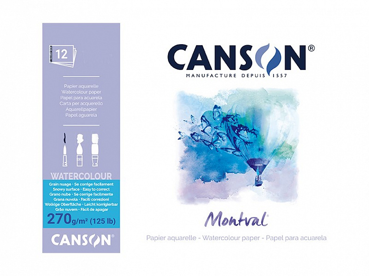 Альбом-склейка для акварели Canson "Montval" Torchon