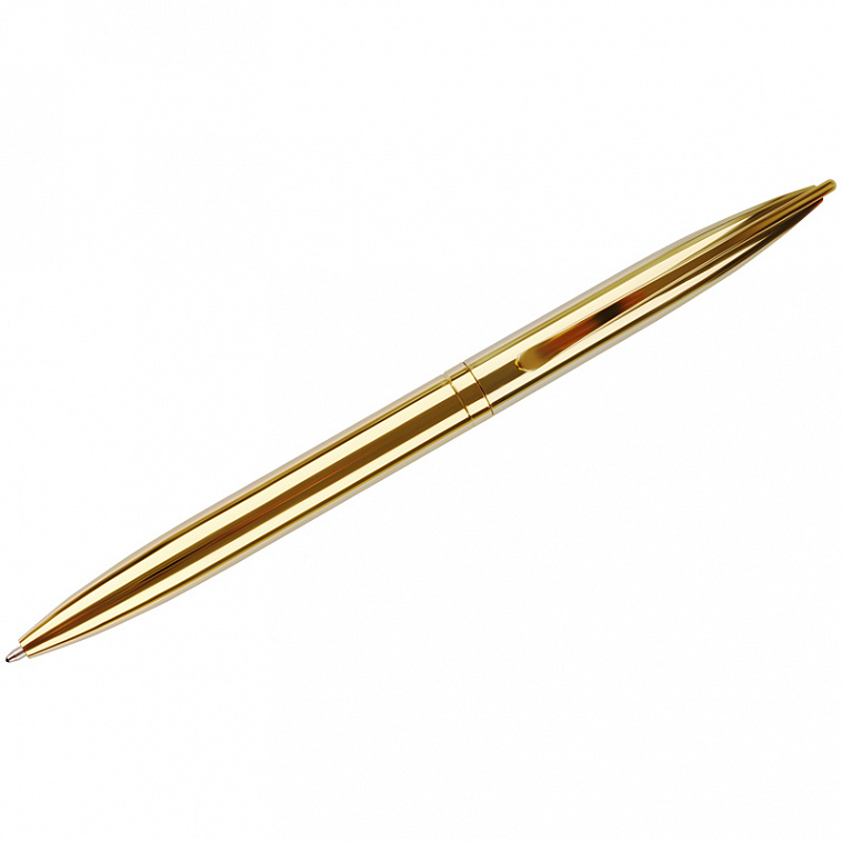 Ручка шариковая автоматическая MESHU "Gold" синяя, 1,0 мм