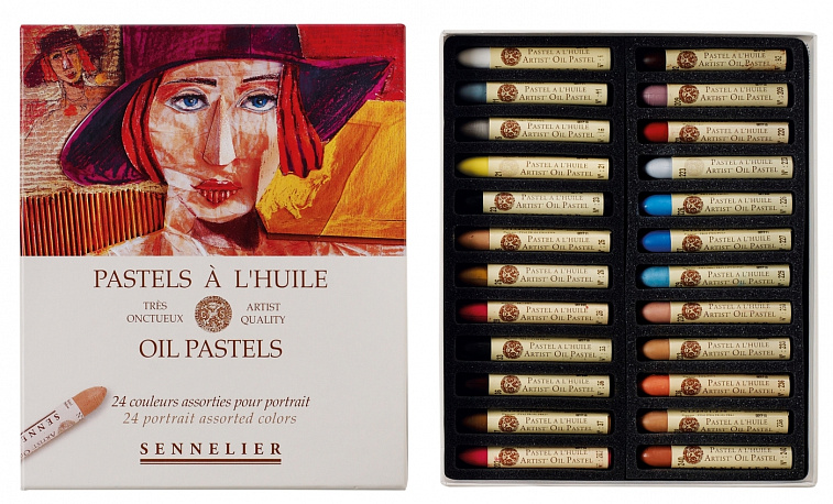 Набор масляной пастели Sennelier "A L HUILE" 24 цв, портрет