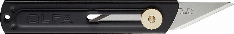 Нож OLFA с выдвижным 2 сторонним лезвием 18 мм хозяйственный метал корпус