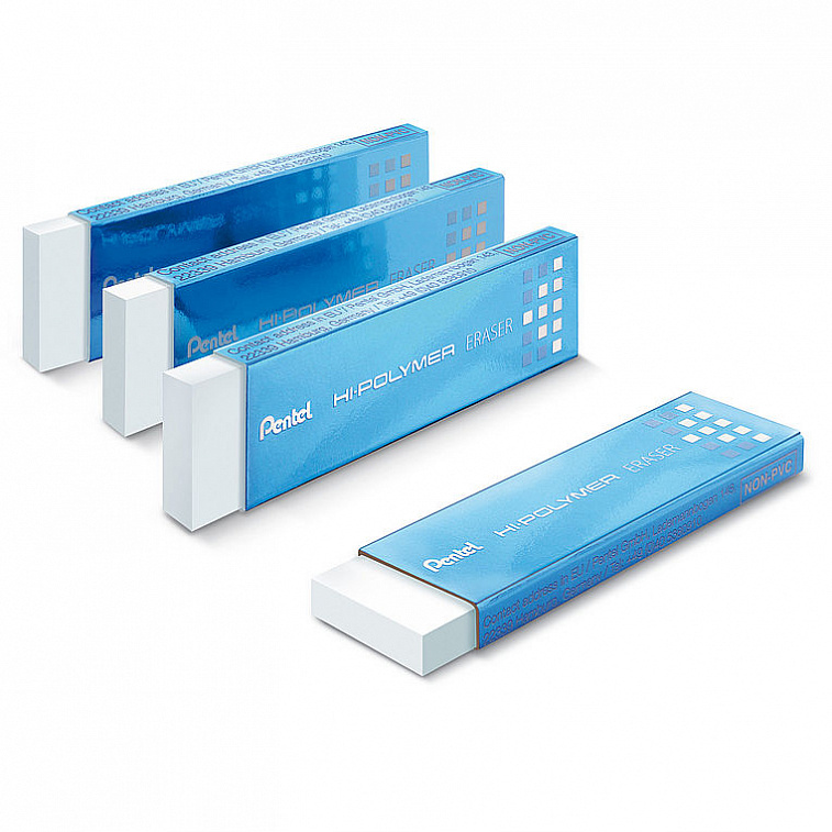 Ластик тонкий Pentel Hi-Polymer Slim Eraser, 65х18х4,5 мм