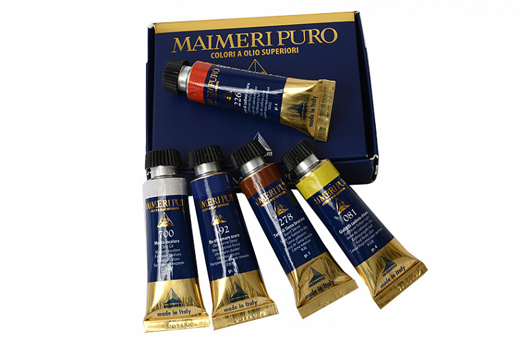 Набор масла Maimeri "PURO" 5 цв*15 мл, в картонной коробке  