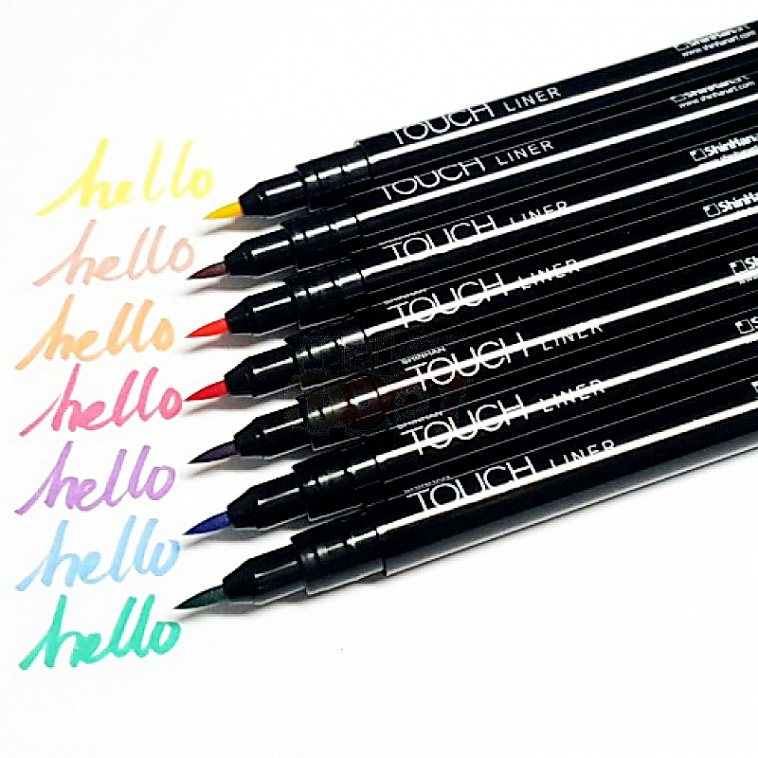 Набор линеров brush pen Touch Liner Brush 7 шт. цветные