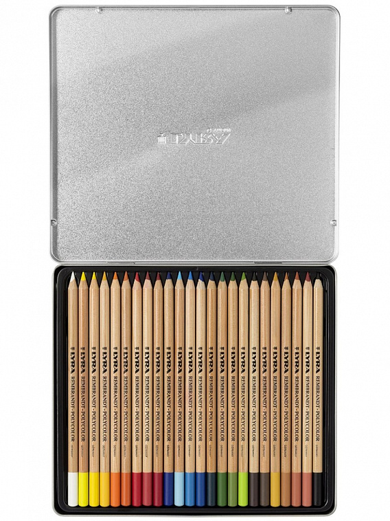 Набор карандашей цветных Lyra "Rembrandt Polycolor" 24 цв в метал. коробке