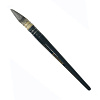 Кисть синтетика №7 круглая Leonard Aquarellys "872RO" короткая черная ручка с насечками 