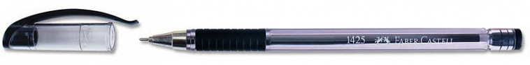 Ручка шариковая Faber-castell резиновая манжетка, черная