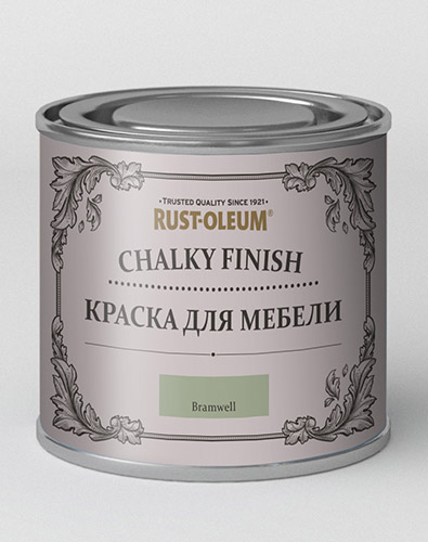 Краска для мебели ультраматовая Rust-oleum "Chalky" банка 125 мл, цвет зеленая пряжа