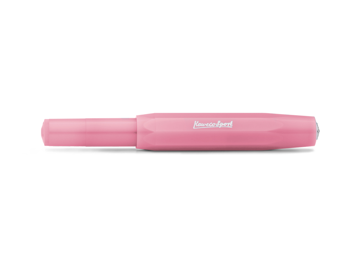 Ручка перьевая Kaweco CLASSIC FROSTED Sport EF 0,5 мм, чернила синие, корпус розовая питайя KW10001861 - фото 2