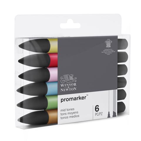 Набор художественных маркеров Brush, 6 цветов, основные оттенки