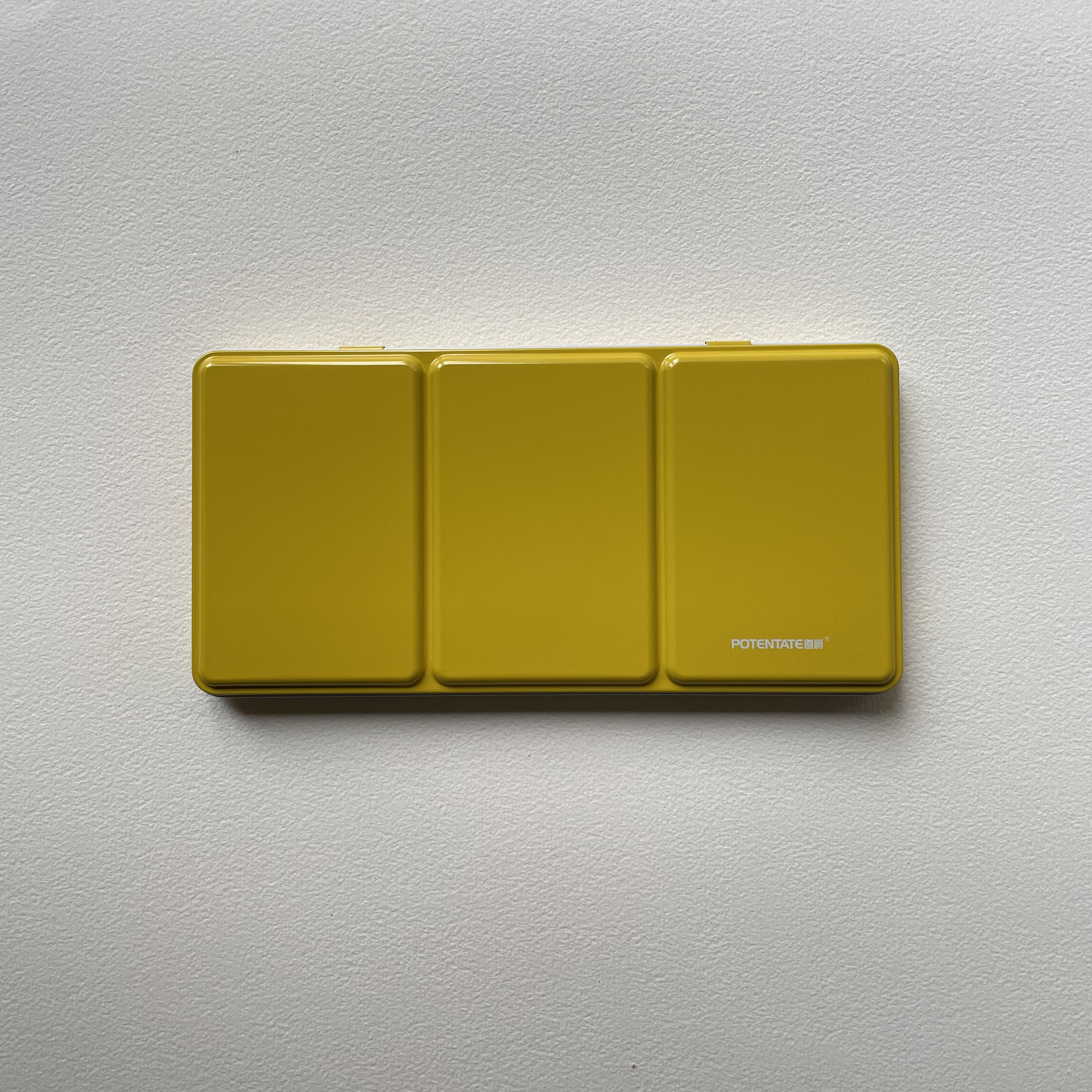 Пенал для акварели Potentate, 225х105х16 мм.,металл. желтый