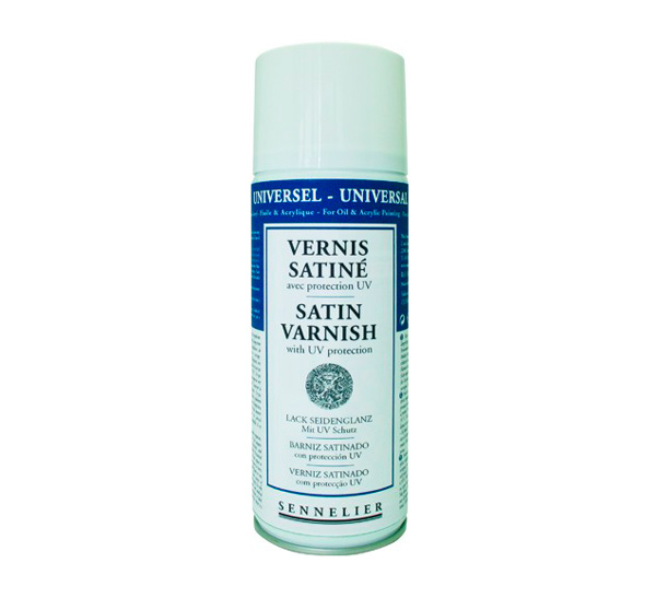 Лак для акрила и масла с UV-защитой Sennelier 400 мл сатиновый, в аэрозоли