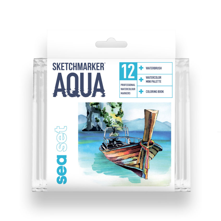    SKETCHMARKER Aqua Pro Sea Set 12 