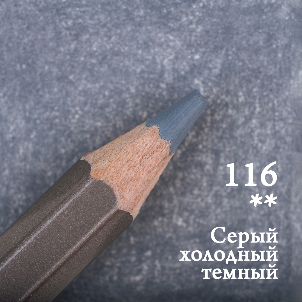 Карандаш цветной Малевичъ quotGrafArt PRO quot серый холодный темный 116 66₽