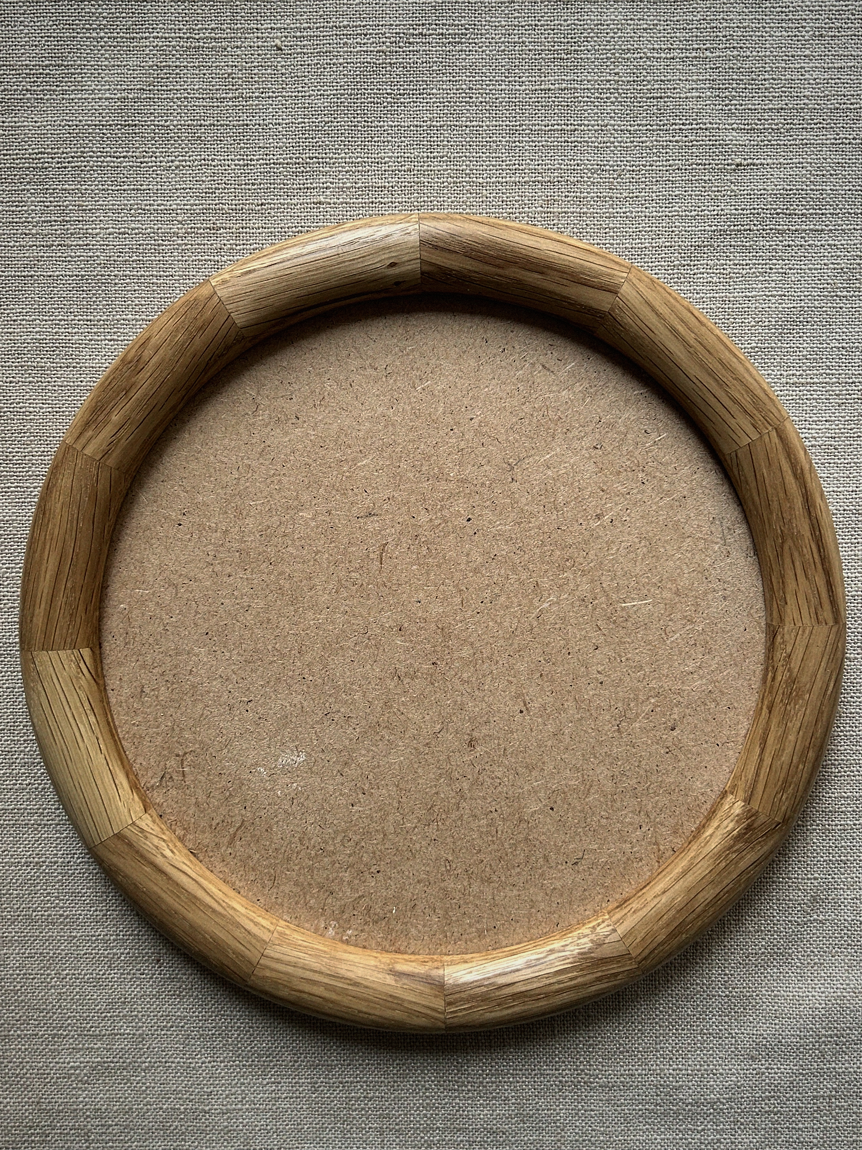Рамка круглая KKhome ручная работа d17 дуб 990₽
