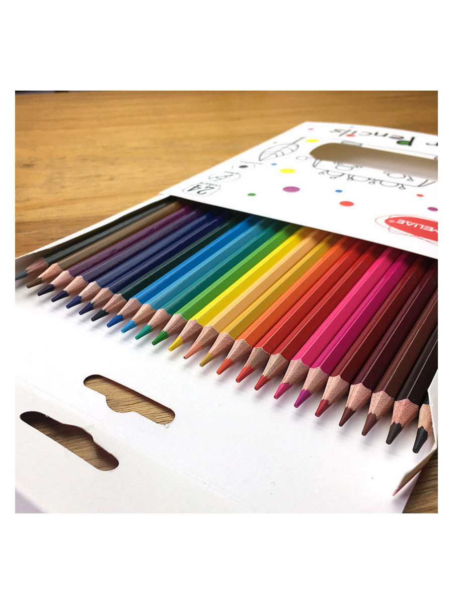 Набор карандашей цветных Acmeliae 24 цв, в картонном футляре Acm-9403-24 - фото 6