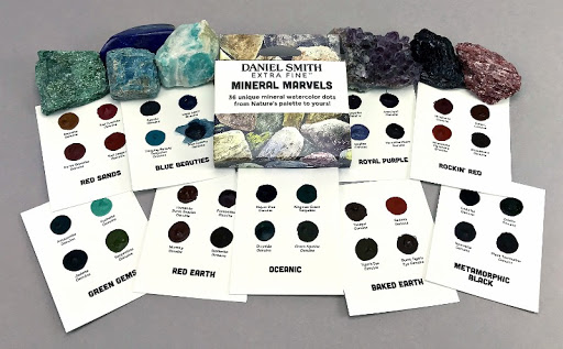 Набор маленьких цветовых карт Daniel Smith "Mineral Marvels" 36 цветов