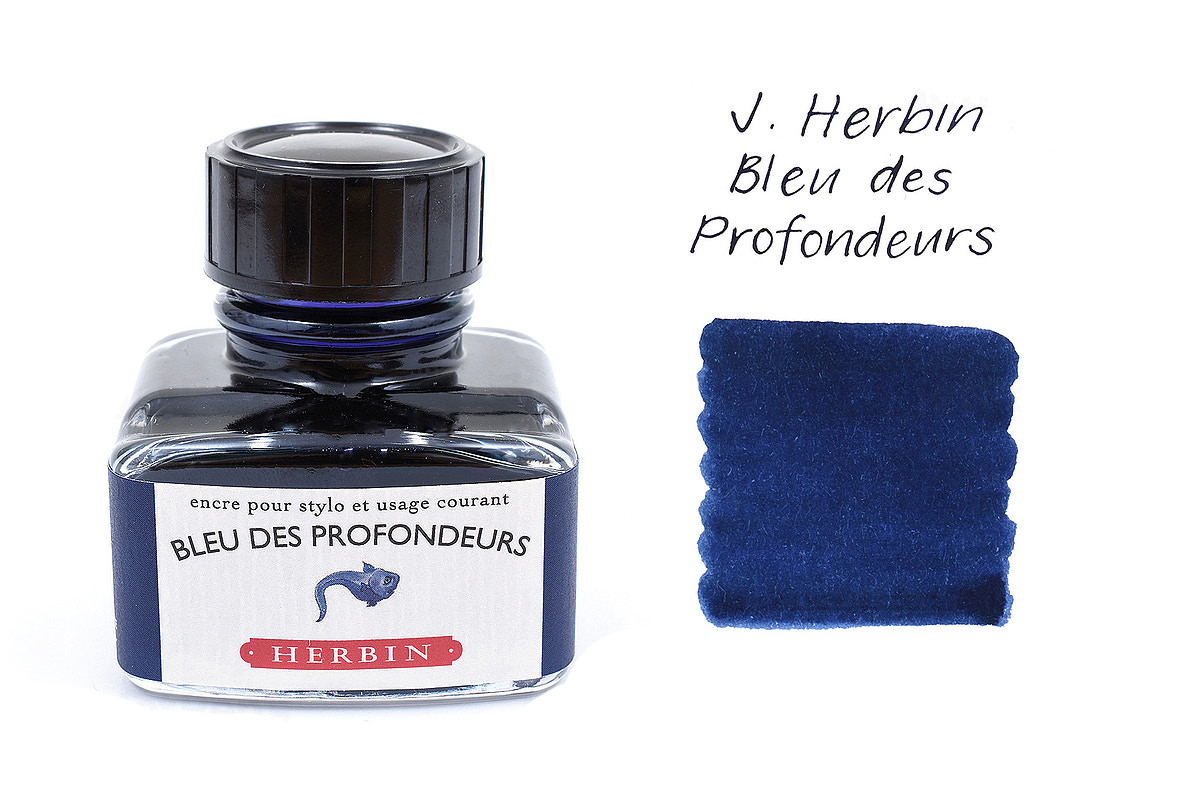 Чернила в банке Herbin, 30 мл, Bleu des profondeurs Сине-черный Herbin-13018T - фото 1