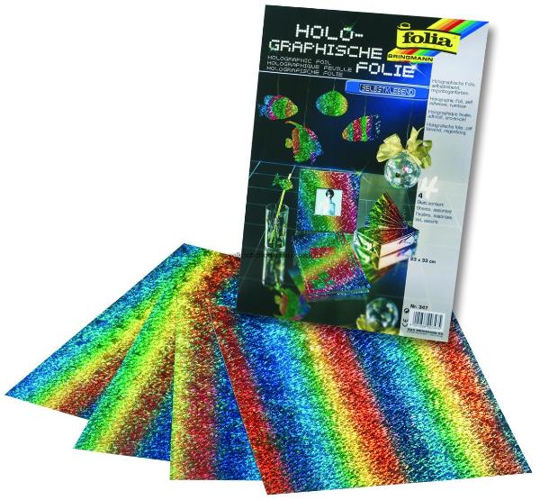 Набор фольги Folia 23х33 см голографическая