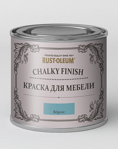 краска для мебели ультраматовая rust oleum chalky банка 125 мл сиреневое вино Краска для мебели ультраматовая Rust-oleum 
