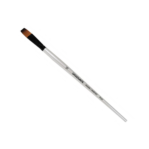 Кисть синтетика №16 плоская Daler-Rowney "GRADUATE" длинная ручка