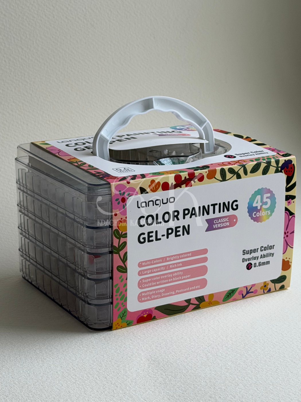 Набор ручек гелевых Languo 06 мм 45 цветов 2554₽