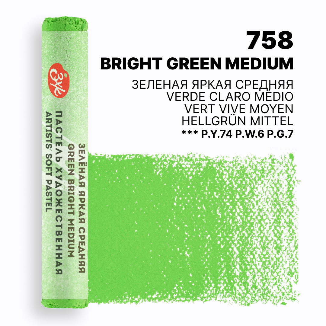 Мастер-Класс художественная пастель Зеленая яркая средняя 104₽