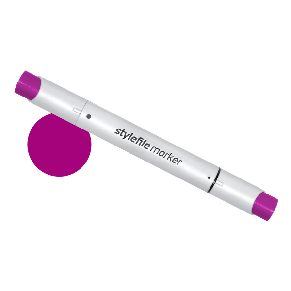 Маркер двухсторонний на спиртовой основе Stylefile Brush №466 фиолетовый глубокий маркер спиртовой brush touch twin цв p81 глубокий фиолетовый