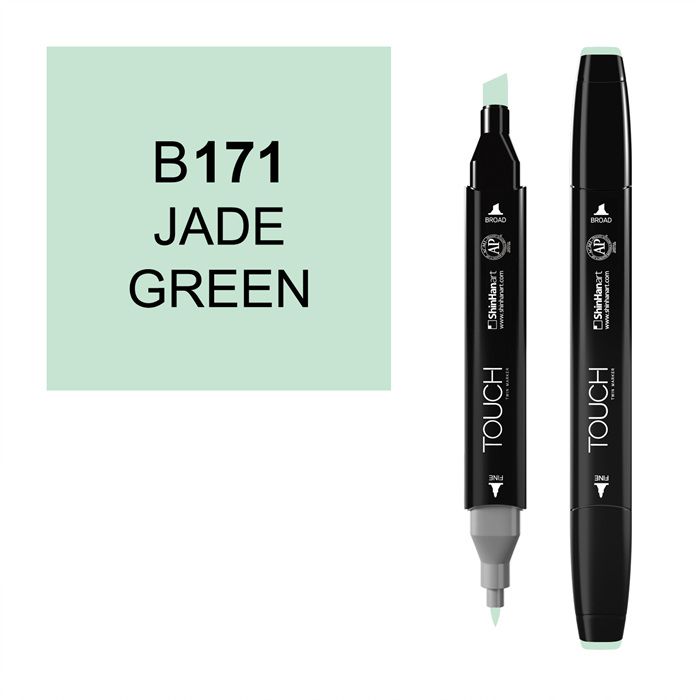Маркер спиртовой Touch Twin цв. B171 зелёный нефрит разговорные темы к экзаменам по английскому языку мct