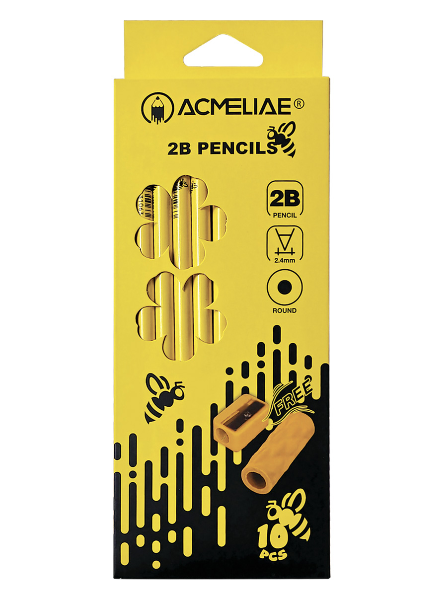Набор чернографитных карандашей Acmeliae 