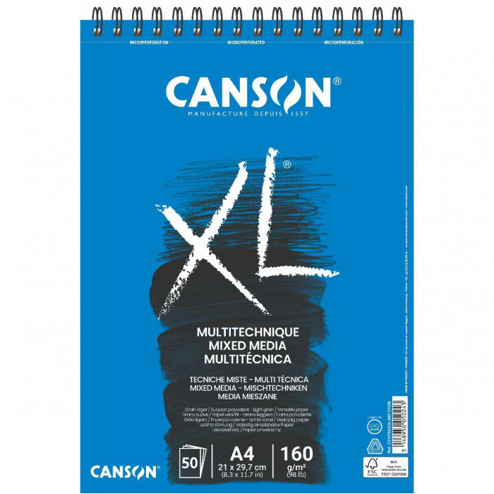       Canson XL MIX MEDIA 4 50  160 