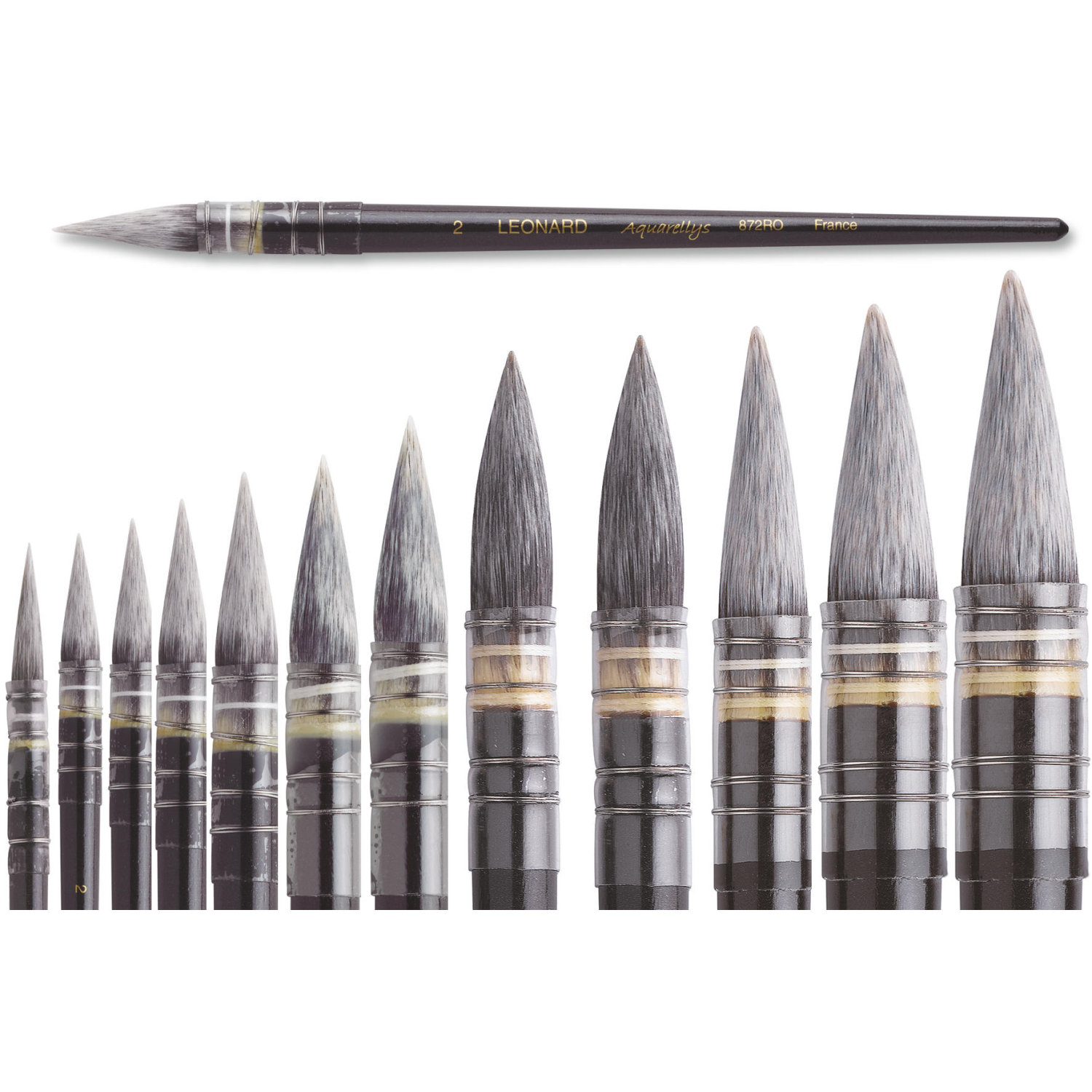 Кисть синтетика круглая Leonard Aquarellys 