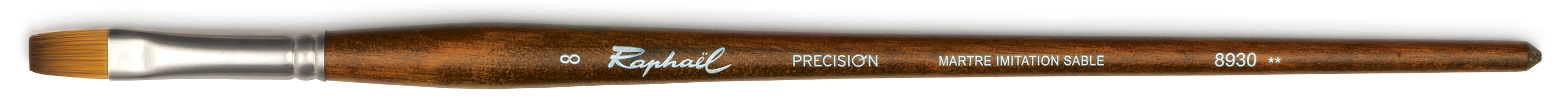 Кисть синтетика имитация соболь 8 плоская Sennelier quotPrecision quot длинная ручка 1538₽