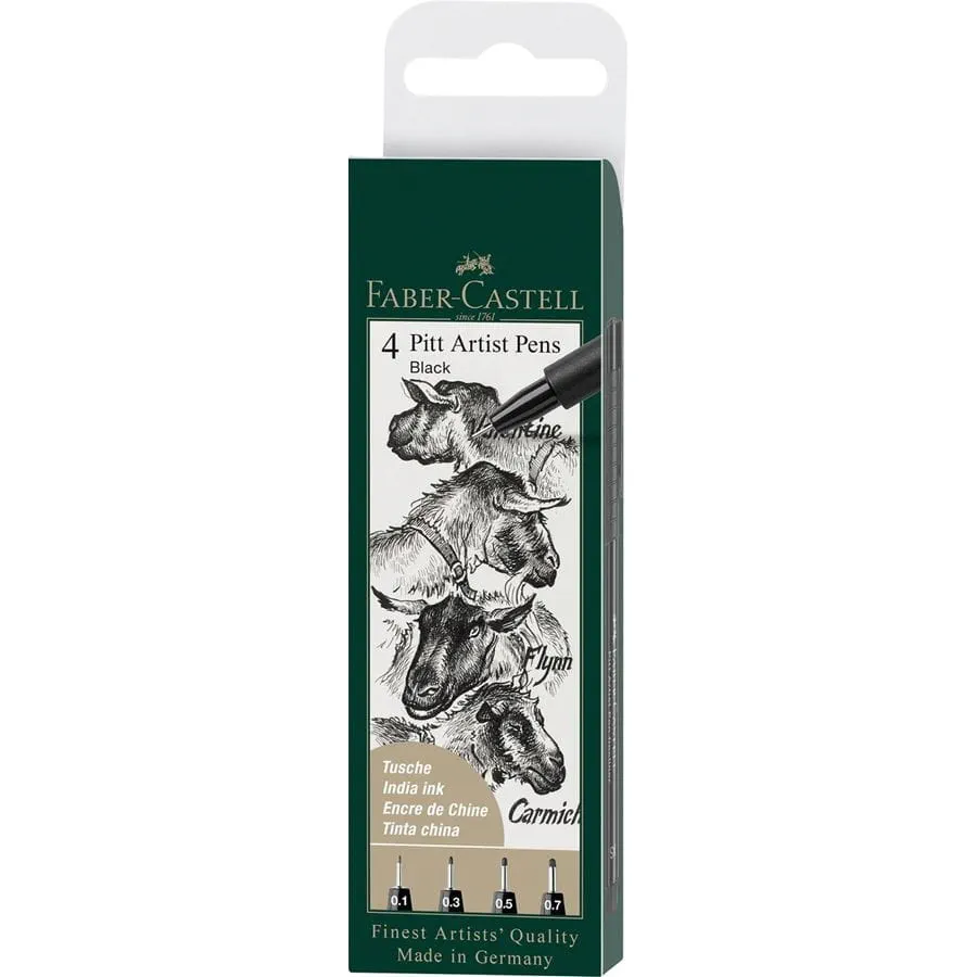 Набор маркеров профессиональных Faber-castell Pitt 4 шт MFSSX 1621₽