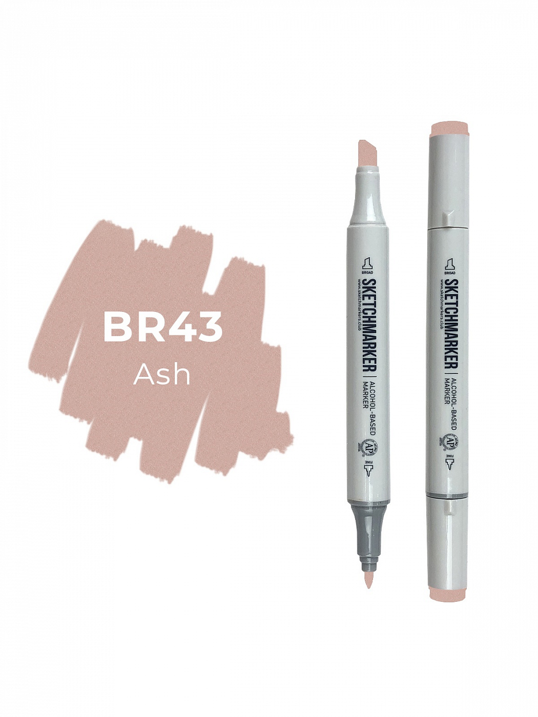 Маркер двухсторонний на спиртовой основе Sketchmarker Цвет Ясень