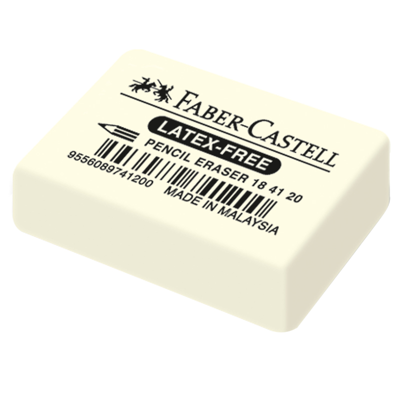 Ластик Faber-castell 7041 для чернографитных и цветных карандашей из каучука ластик abc