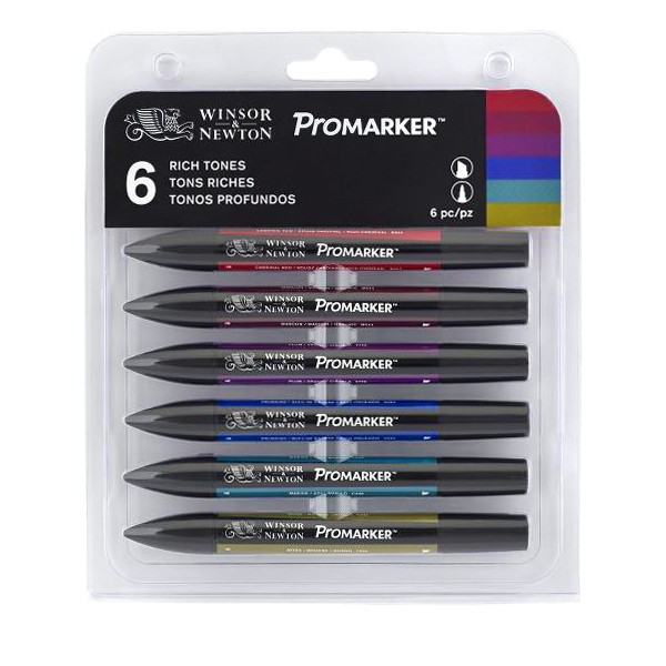 Набор маркеров ProMarker Collector Set 2 - Rich Tones 6 шт W&N-0290026 - фото 1