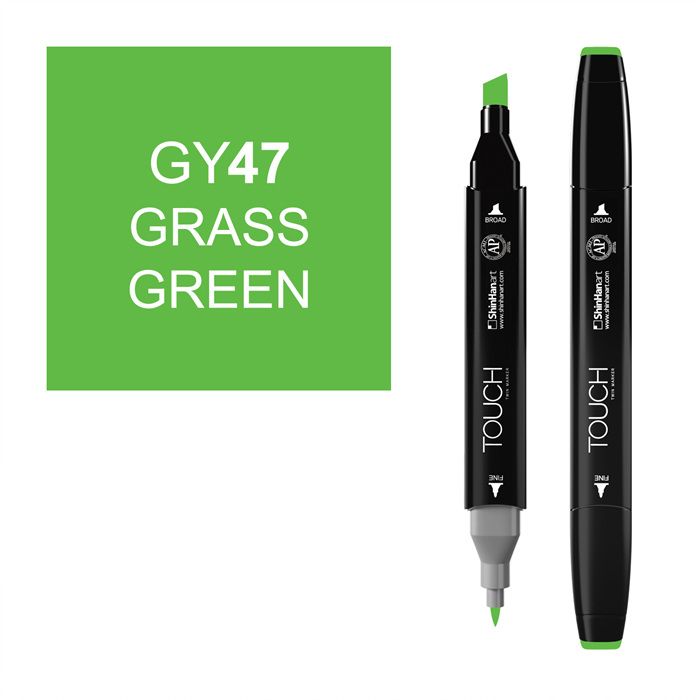 Маркер спиртовой Touch Twin цв. GY47 зеленая трава маркер спиртовой brush touch twin цв gy47 зеленая трава