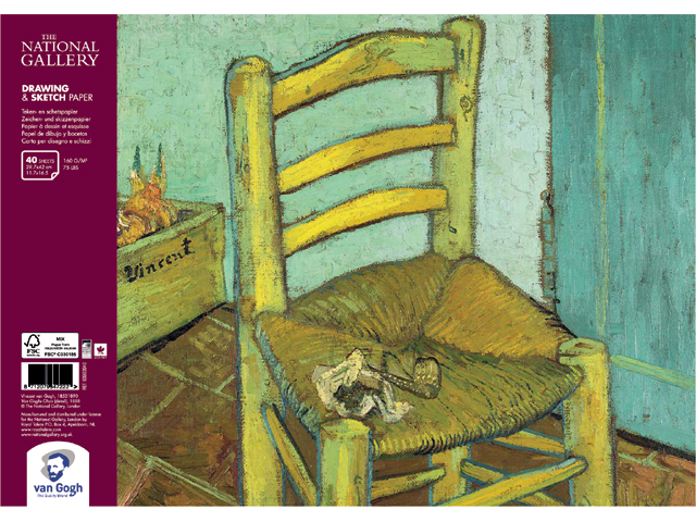 Альбом на спирали для зарисовок Talens "Van Gogh" National Gallery А3 40 л 160 г