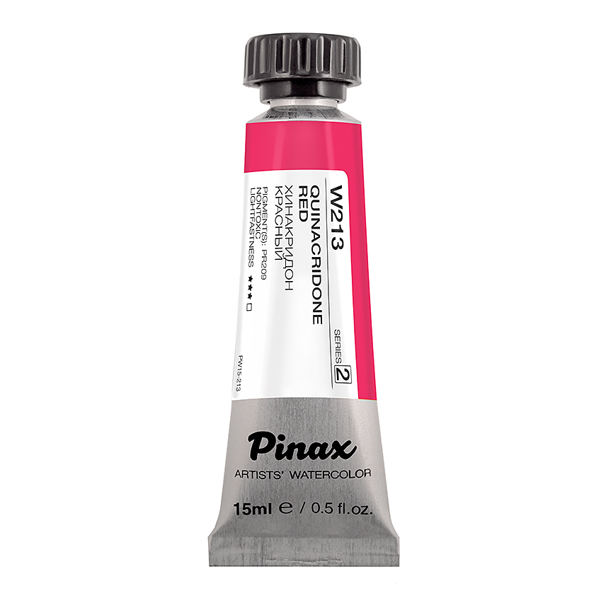 Акварель Pinax в тубе 15 мл W213 Розовый бриллиантовый акварель pinax экстра 2 5 мл хинакридон розовый