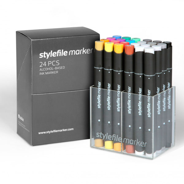 Набор маркеров Stylefile 24 шт Основные цвета А