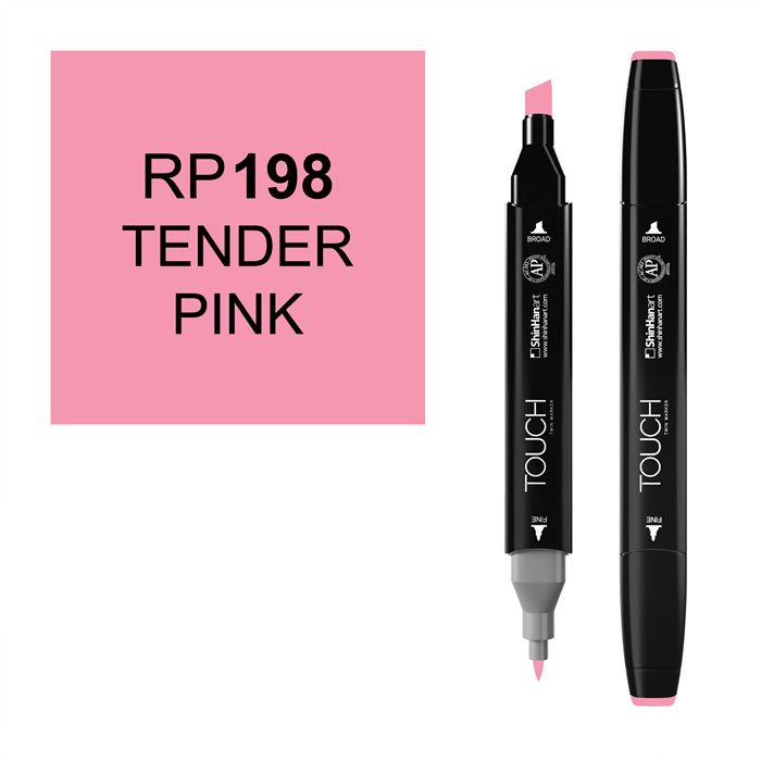Маркер спиртовой Touch Twin цв. RP198 нежный розовый